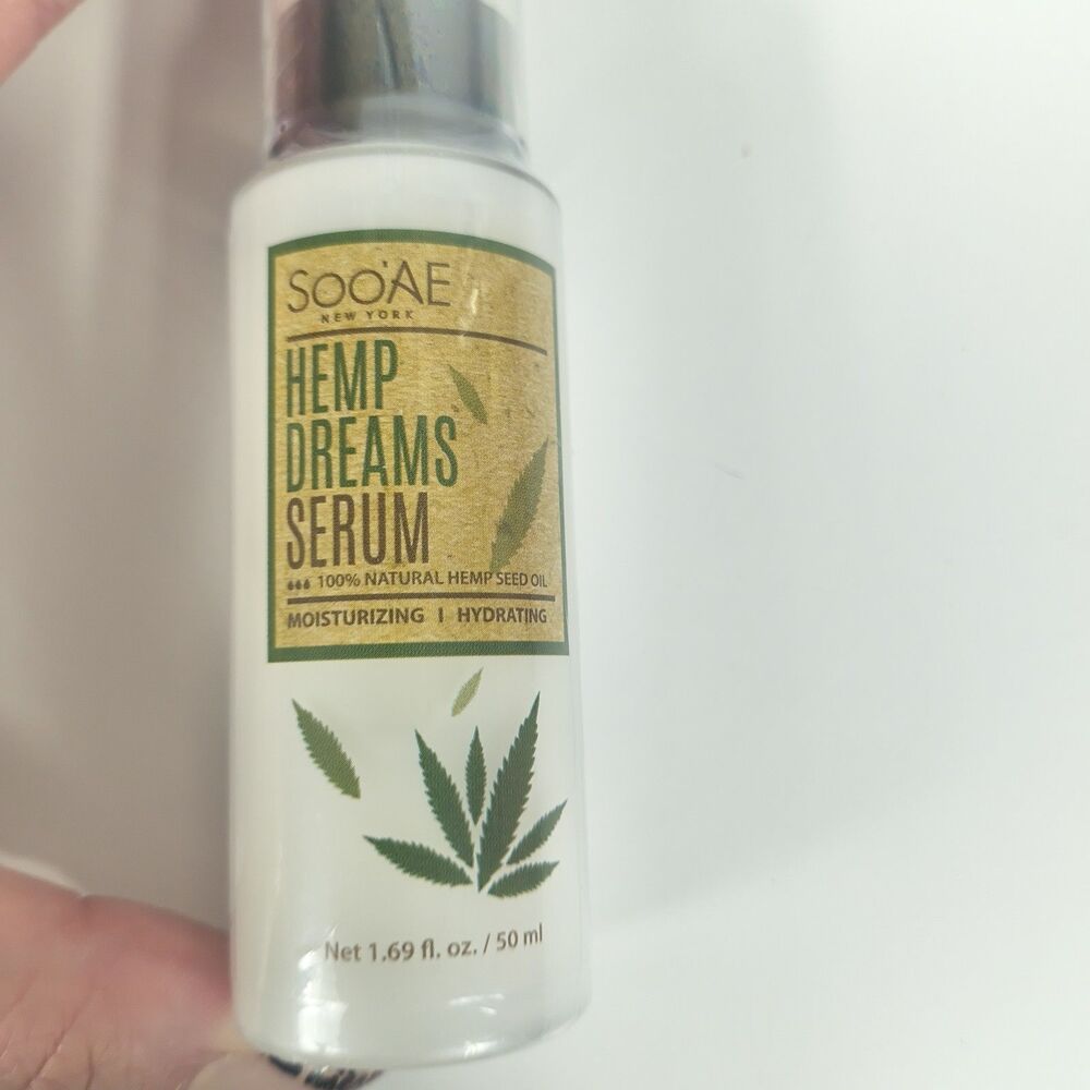 Soo'AE Hemp Dreams Oil Mist & Serum Skincare Set 4 Pc Hydating Face Care - Picture 5 of 6